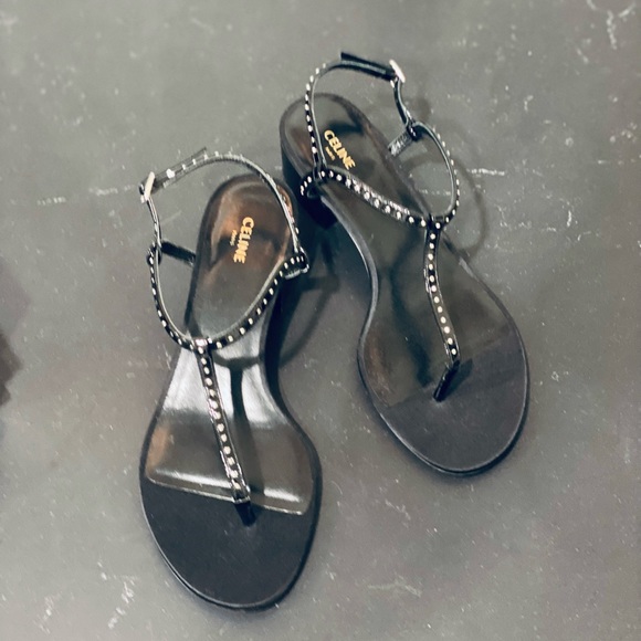 NEW Celine Sharp Slingback Thong Sandals 36.5 - Picture 3 of 9